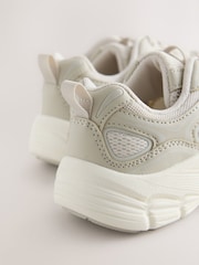 Neutral Standard Fit (F) Elastic Lace Trainers - Image 4 of 5