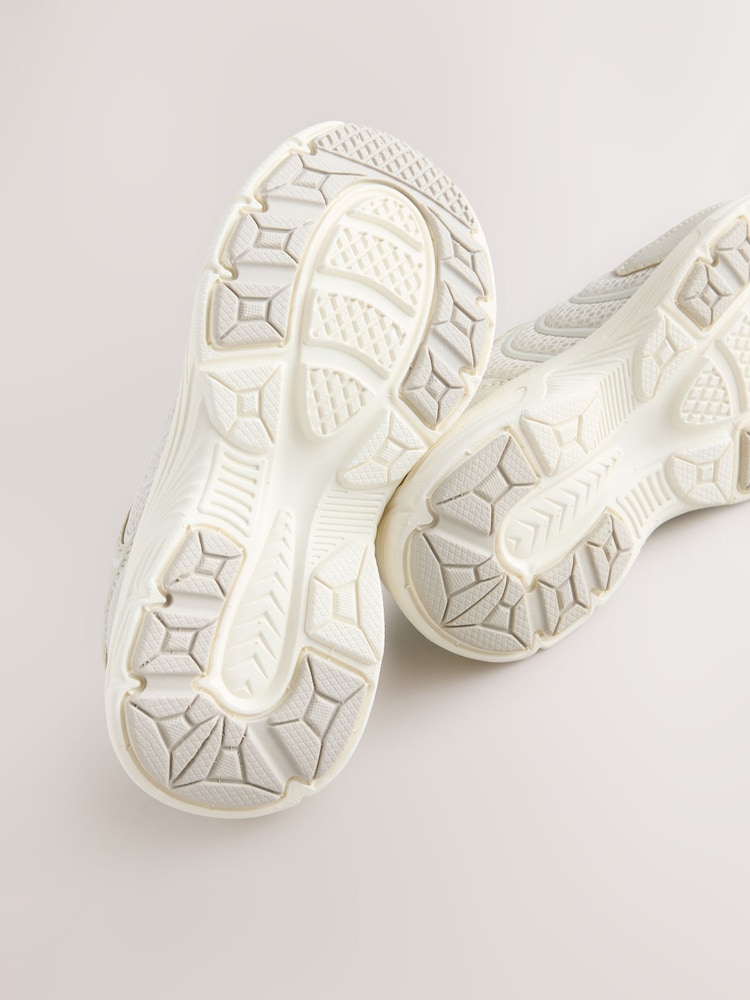 Neutral Standard Fit (F) Elastic Lace Trainers - Image 5 of 5