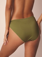 Green/Ecru Embroidered Knickers 2 Pack - Image 4 of 9