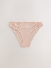 Green/Ecru Embroidered Knickers 2 Pack - Image 6 of 9