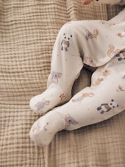 Neutral Animal Baby Sleepsuits 3 Pack (0-2yrs) - Image 15 of 15
