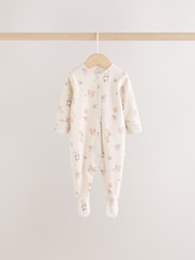 Neutral Animal Baby Sleepsuits 3 Pack (0-2yrs) - Image 2 of 15