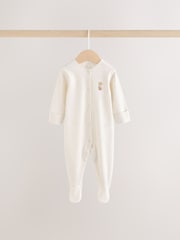 Neutral Animal Baby Sleepsuits 3 Pack (0-2yrs) - Image 4 of 15