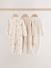 Neutral Animal Baby Sleepsuits 3 Pack (0-2yrs) - Image 5 of 15