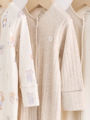 Neutral Animal Baby Sleepsuits 3 Pack (0-2yrs) - Image 7 of 15