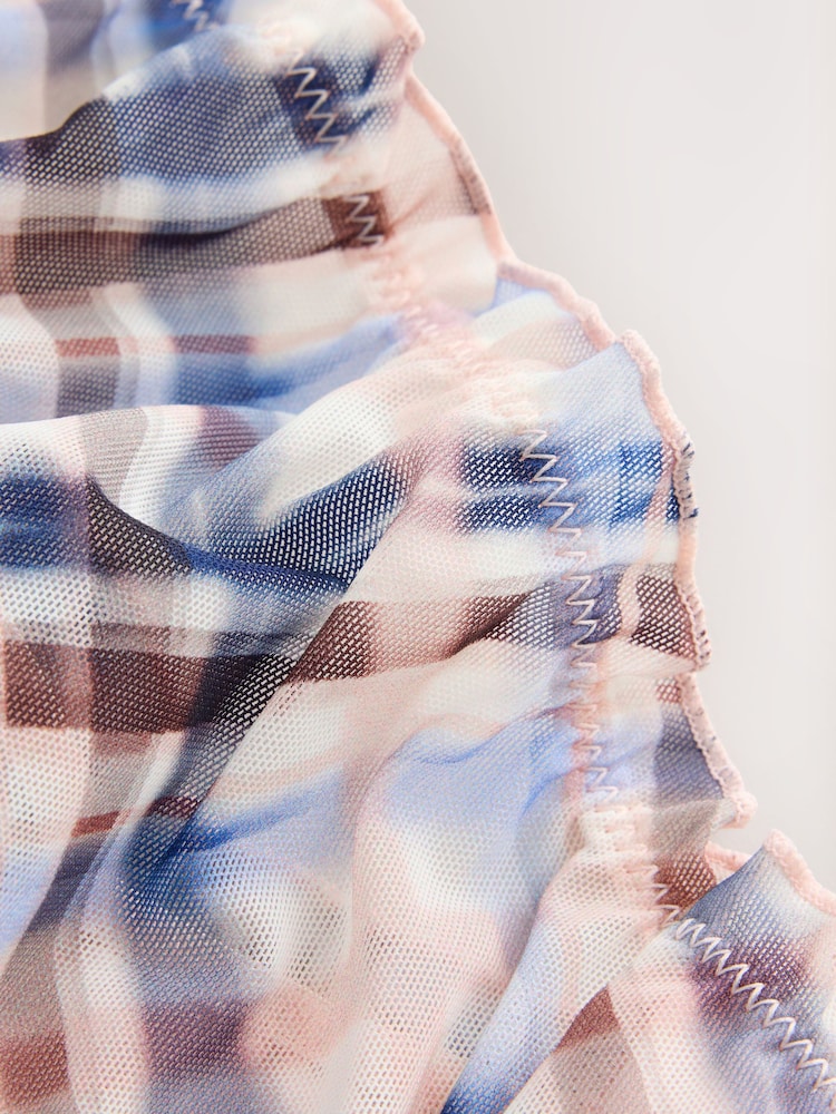 Printed Check Tanga Mesh Knickers - Image 6 of 6 Printed Check Tanga Mesh Knickers - Image 6 of 6