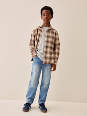Light Blue Loose Fit Stretch Elasticated Waist Jeans (3-16yrs) - Image 1 of 4