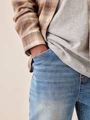 Light Blue Loose Fit Stretch Elasticated Waist Jeans (3-16yrs) - Image 2 of 4