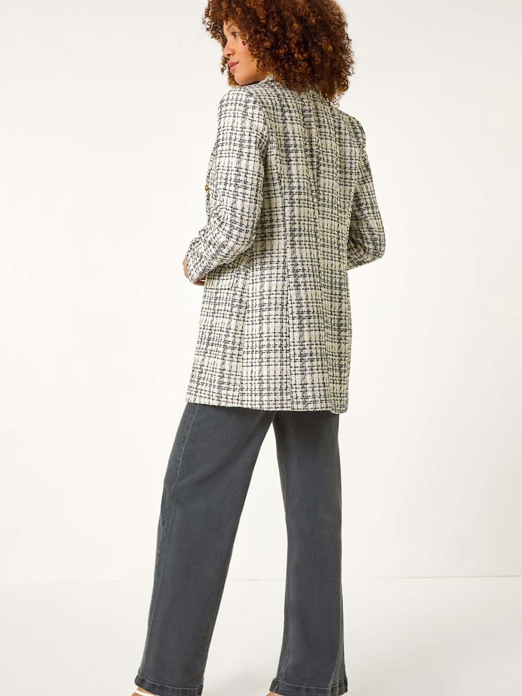 Roman Longline Checkered Boucle Μπουφάν/Πανωφόρι - Εικόνα 2 από 5