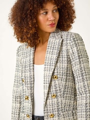 Roman Longline Checkered Boucle Μπουφάν/Πανωφόρι - Εικόνα 4 από 5