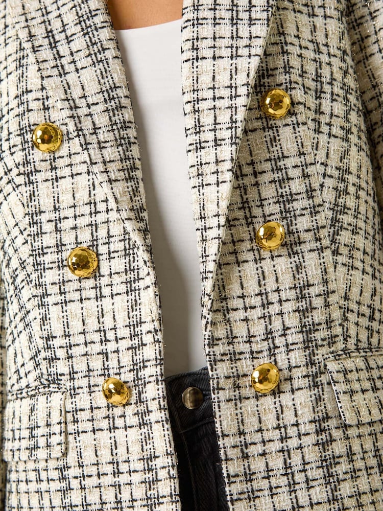Roman Longline Checkered Boucle Μπουφάν/Πανωφόρι - Εικόνα 5 από 5