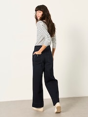 FatFace Hove Dark Teal Blue Wide Leg Jeans - Image 2 of 5