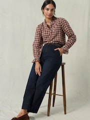 FatFace Hove Dark Teal Blue Wide Leg Jeans - Image 6 of 6