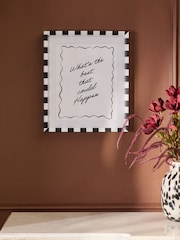 Set of 3 Monochrome Stripe Pattern Photo Frames - Image 2 of 4