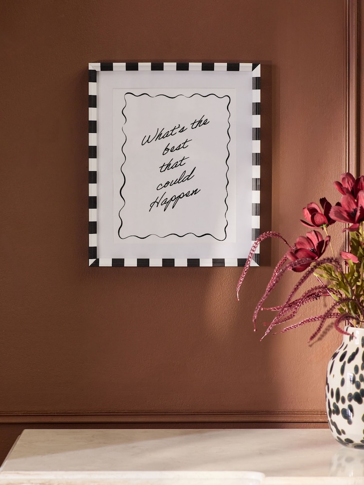 Set of 3 Monochrome Stripe Pattern Photo Frames - Image 2 of 4 Set of 3 Monochrome Stripe Pattern Photo Frames - Image 2 of 4