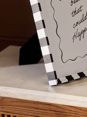 Set of 3 Monochrome Stripe Pattern Photo Frames - Image 3 of 4