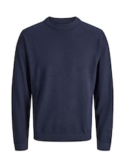 JACK & JONES Blue Long Sleeve Jumper - Image 6 of 9