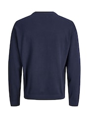 JACK & JONES Blue Long Sleeve Jumper - Image 7 of 9