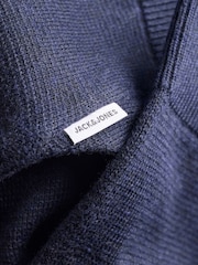 JACK & JONES Blue Long Sleeve Jumper - Image 8 of 9
