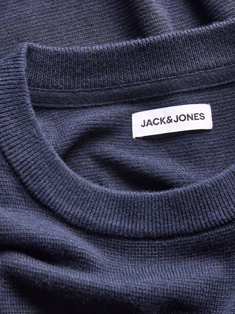 JACK & JONES Blue Long Sleeve Jumper - Image 9 of 9