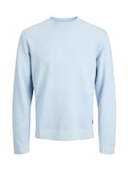 JACK & JONES Blue Knitted Long Sleeve Jumper - Image 1 of 1