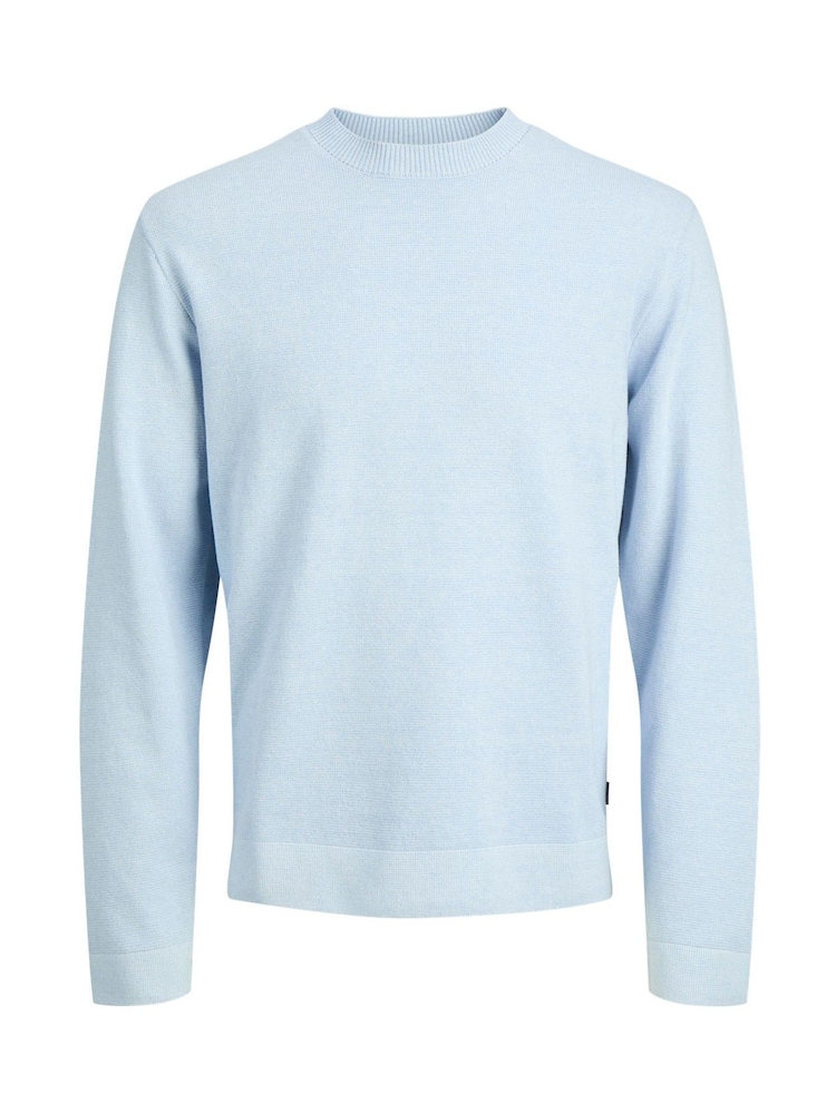 JACK & JONES Blue Knitted Long Sleeve Jumper - Image 1 of 1