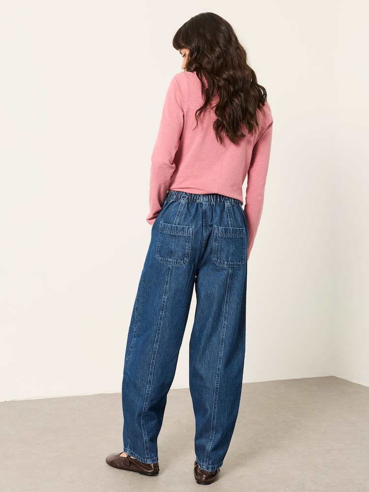 FatFace Alev Denim Dark Wash Drawstring Jeans - Image 2 of 5 FatFace Alev Denim Dark Wash Drawstring Jeans - Image 2 of 5
