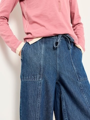 FatFace Alev Denim Dark Wash Drawstring Jeans - Image 3 of 5