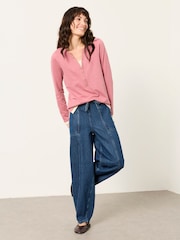 FatFace Alev Denim Dark Wash Drawstring Jeans - Image 4 of 5
