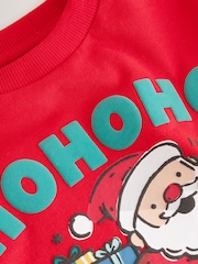Red Santa Moped - Landarmshirt mit weihnachtlichem Design (3 M.–7 J.) - Bild 7 von 8