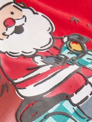 Red Santa Moped - Landarmshirt mit weihnachtlichem Design (3 M.–7 J.) - Bild 8 von 8