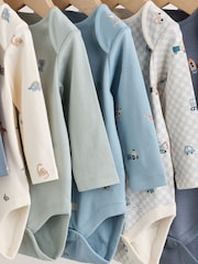 Mavi xarakter - Long Sleeve Baby Bodysuit 7 Pack - 15şəkildən 12 şəkil
