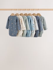 Mavi xarakter - Long Sleeve Baby Bodysuit 7 Pack - 15şəkildən 2 şəkil