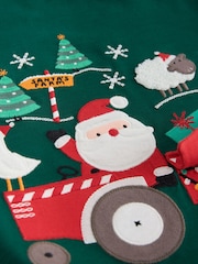 Dark Green Santa Interactive Tractor - Landarmshirt mit weihnachtlichem Design (3 M.–7 J.) - Bild 8 von 8
