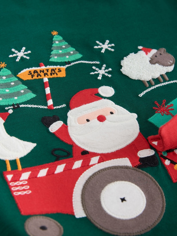 Dark Green Santa Interactive Tractor - Landarmshirt mit weihnachtlichem Design (3 M.–7 J.) - Bild 8 von 8 Dark Green Santa Interactive Tractor - Landarmshirt mit weihnachtlichem Design (3 M.–7 J.) - Bild 8 von 8