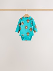 Leuchtender Animalprint - Langärmelige Bodys im 5er-Pack - Bild 3 von 13