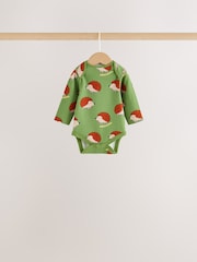 Leuchtender Animalprint - Langärmelige Bodys im 5er-Pack - Bild 5 von 13