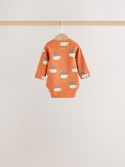 Leuchtender Animalprint - Langärmelige Bodys im 5er-Pack - Bild 8 von 13