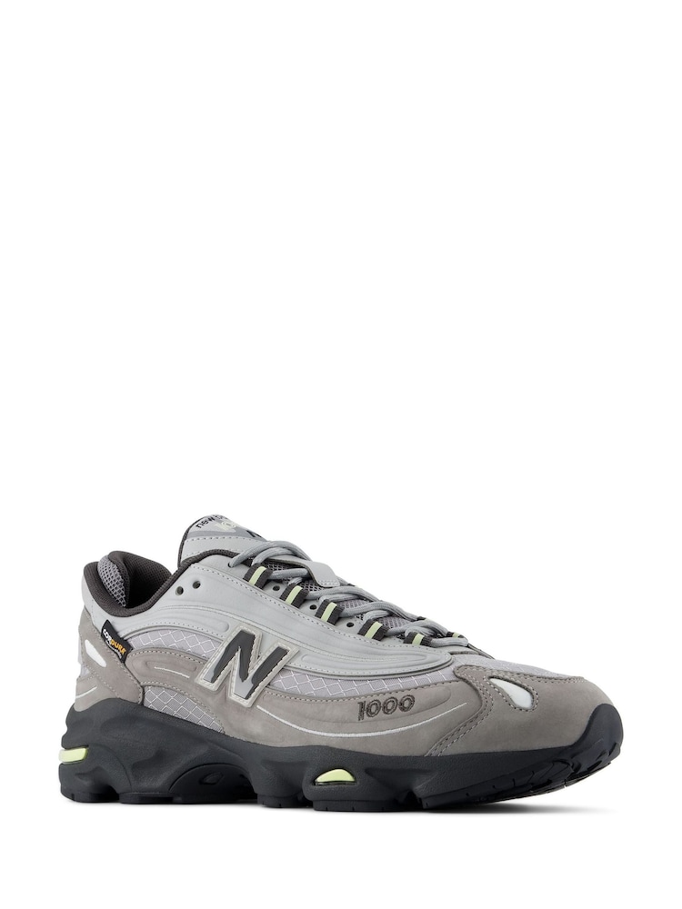 New Balance Light Grey 1000 Trainers - Image 2 of 8