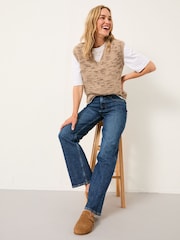 FatFace Filby Blue Denim Relaxed Straight Jeans - Image 6 of 7