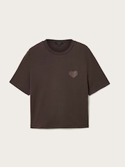 AllSaints Brown Lover Lisa T-Shirt - Image 7 of 7