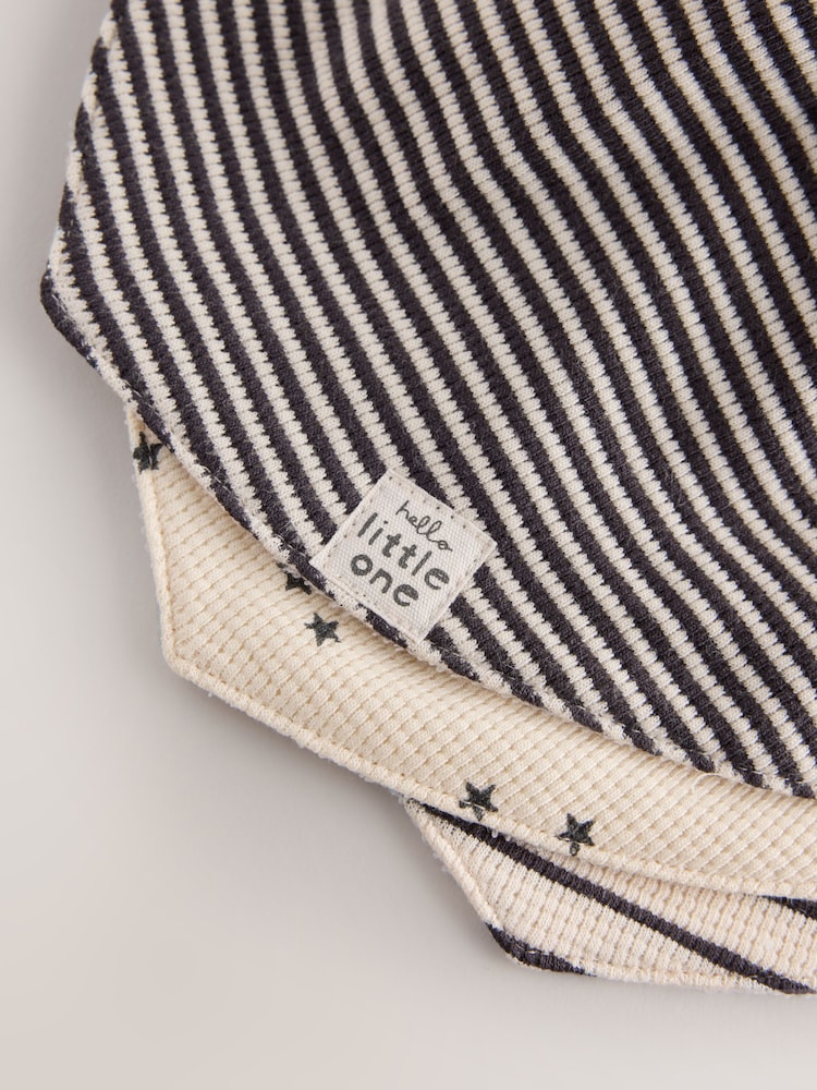Monochrome Baby Dribble Bibs 3 Pack - Image 6 of 6 Monochrome Baby Dribble Bibs 3 Pack - Image 6 of 6