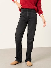 FatFace Carmel Washed Black Washed Jeans - Image 1 of 7