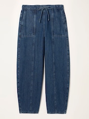 FatFace Alev Denim Dark Wash Petite Drawstring Jeans - Image 6 of 6