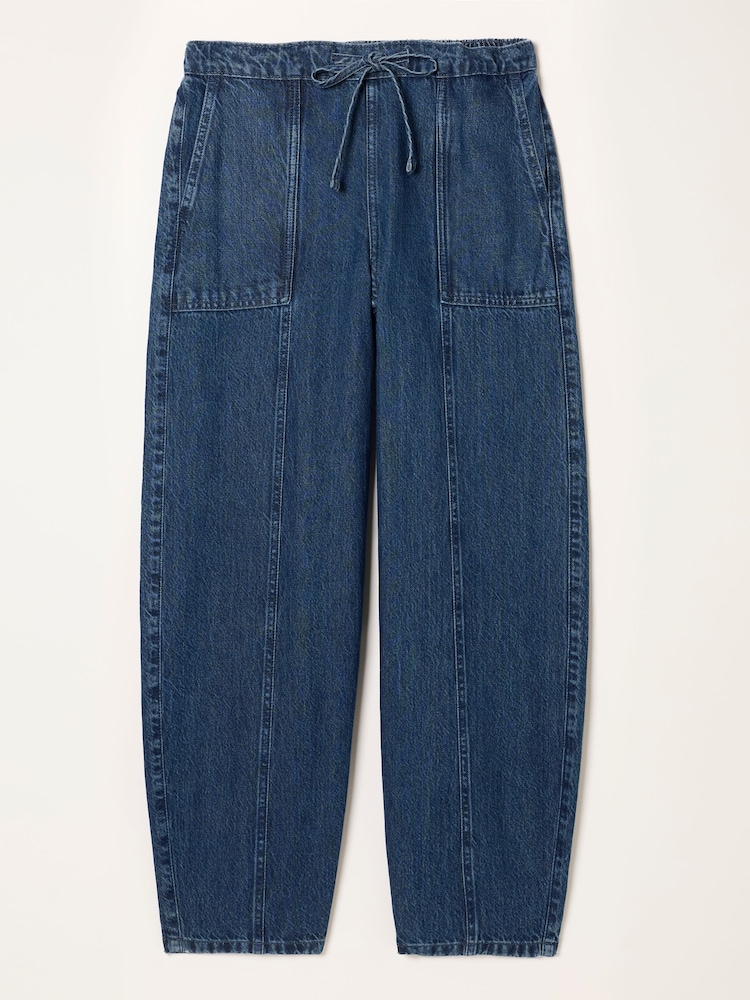 FatFace Alev Denim Dark Wash Petite Drawstring Jeans - Image 6 of 6 FatFace Alev Denim Dark Wash Petite Drawstring Jeans - Image 6 of 6