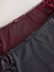 Berry/Itim - Naka-burda na Knickers 2 Pack - Larawan 8 ng 10