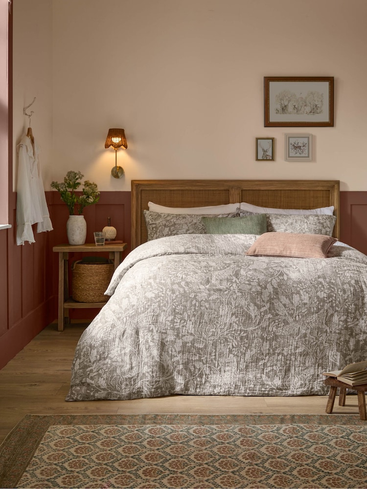 Voyage Nut Cademuir Muslin Cotton Duvet Set - Image 1 of 5 Voyage Nut Cademuir Muslin Cotton Duvet Set - Image 1 of 5