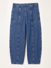 FatFace Alev Mid Wash Petite Drawstring Jeans - Image 5 of 5