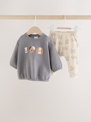 Grey Dogs Baby Sweatshirt and Leggings Set (0mths-2yrs) - Image 1 of 15