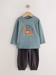 Multi Animal Safari Graphic Printed Top and Leggings Set 2 Pack (3mths-7yrs) - Image 4 of 7